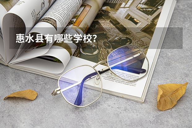 惠水县有哪些学校？