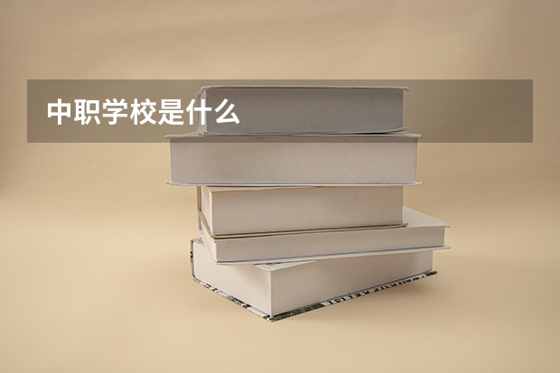 中职学校是什么