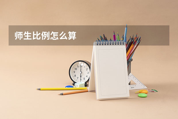 师生比例怎么算