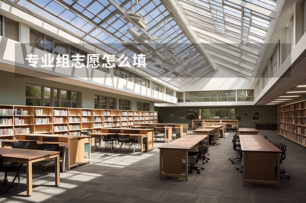 专业组志愿怎么填