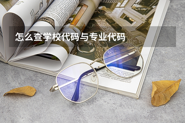 怎么查学校代码与专业代码