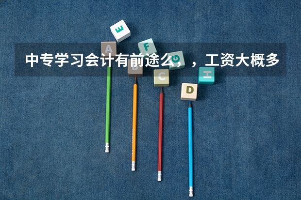 中专学习会计有前途么，，工资大概多少钱一个月