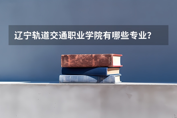 辽宁轨道交通职业学院有哪些专业？