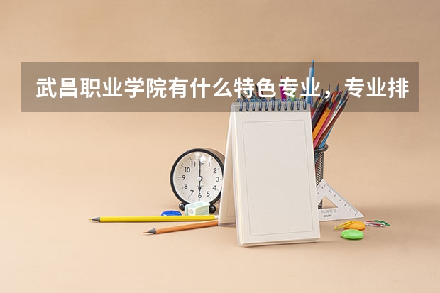武昌职业学院有什么特色专业，专业排名如何