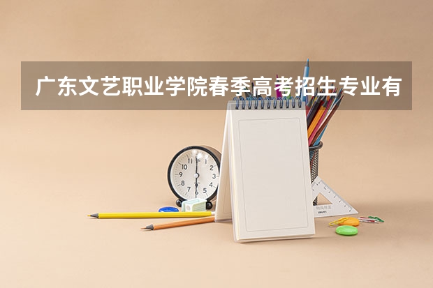 广东文艺职业学院春季高考招生专业有哪些？（依学考、3+证书等）