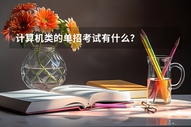 计算机类的单招考试有什么？