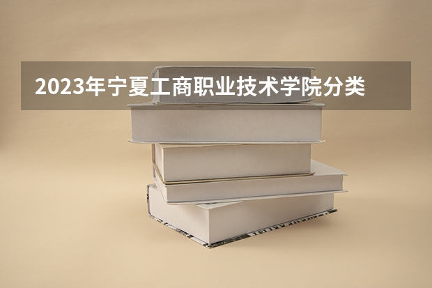 2023年宁夏工商职业技术学院分类考试招生专业有哪些？