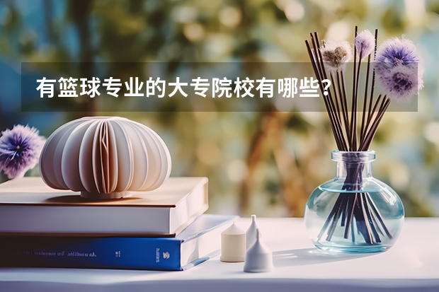 有篮球专业的大专院校有哪些？