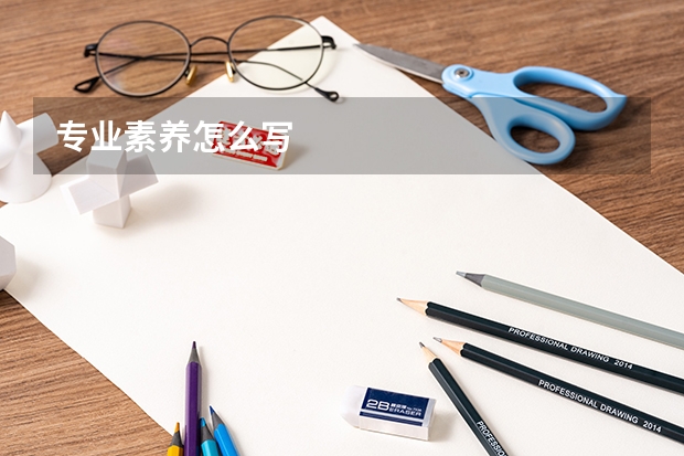 专业素养怎么写