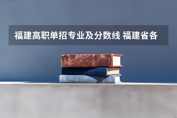 福建高职单招专业及分数线 福建省各个学校高职单招类录取分数线