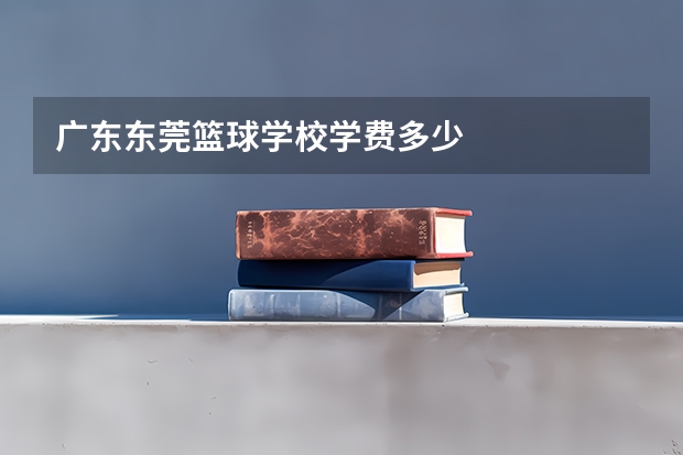 广东东莞篮球学校学费多少