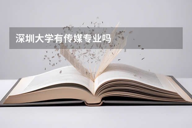 深圳大学有传媒专业吗