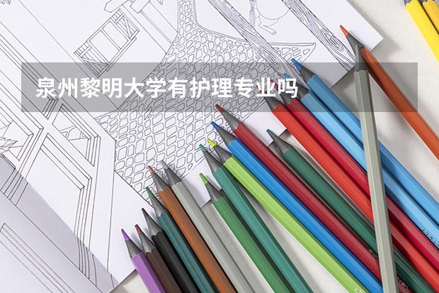 泉州黎明大学有护理专业吗
