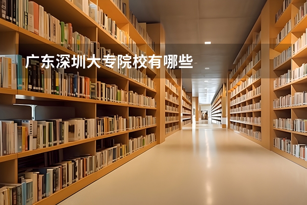 广东深圳大专院校有哪些
