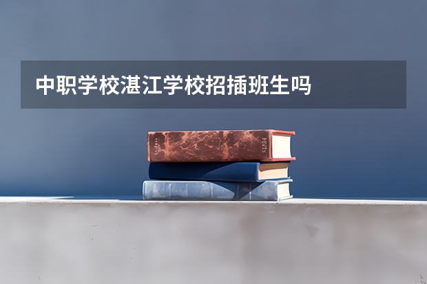 中职学校湛江学校招插班生吗