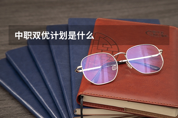 中职双优计划是什么