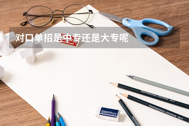 对口单招是中专还是大专呢