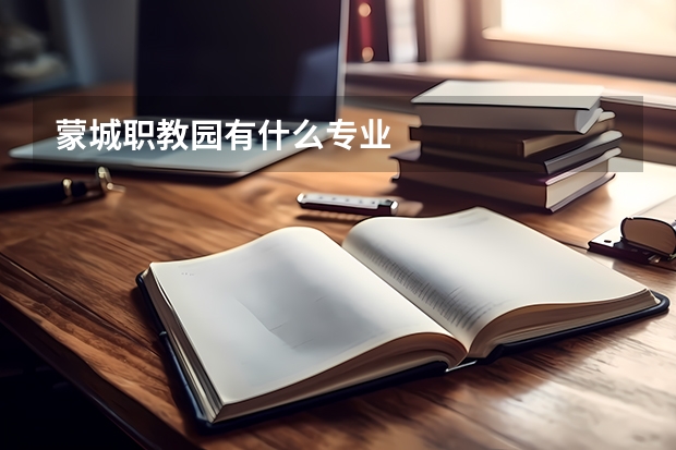 蒙城职教园有什么专业