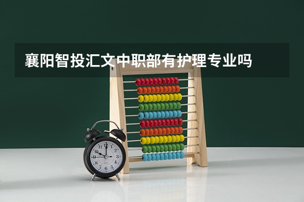 襄阳智投汇文中职部有护理专业吗