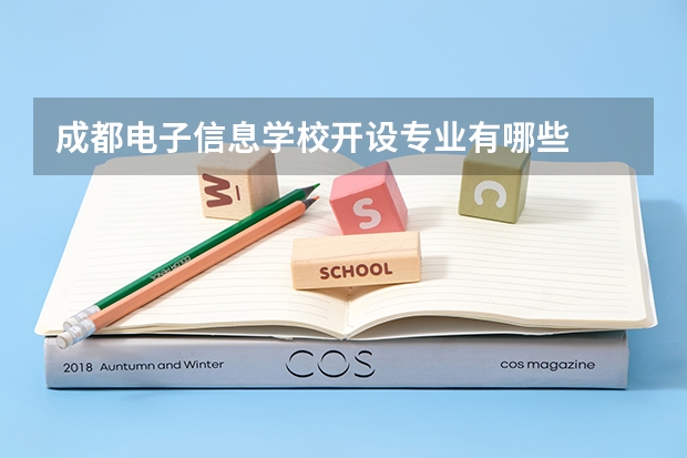 成都电子信息学校开设专业有哪些