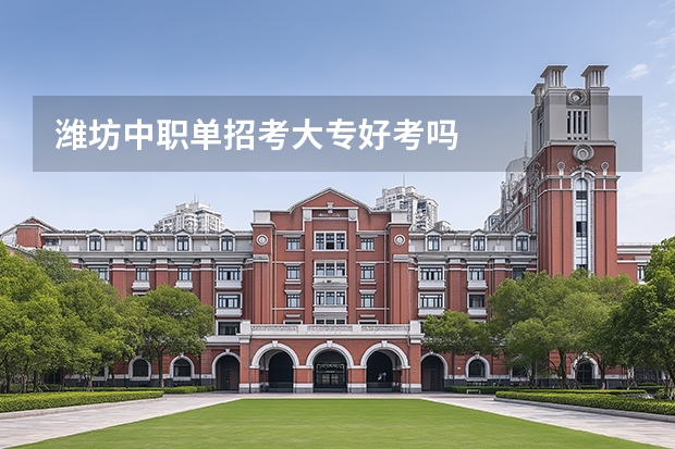 潍坊中职单招考大专好考吗