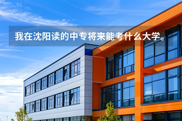我在沈阳读的中专将来能考什么大学。