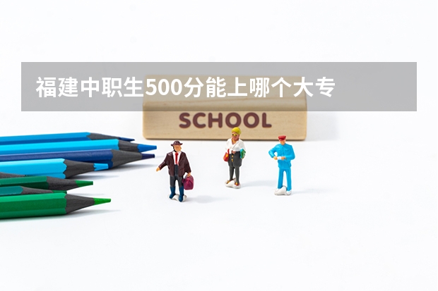 福建中职生500分能上哪个大专
