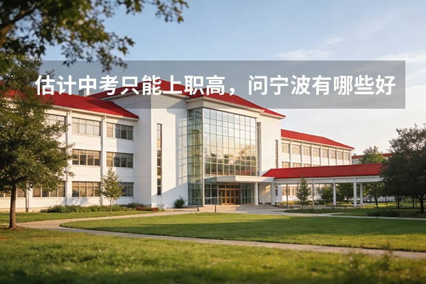 估计中考只能上职高，问宁波有哪些好的职高~分数线大概多少…跪求答案…