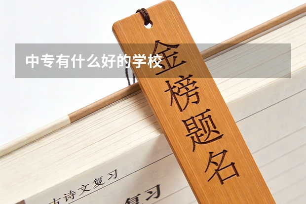 中专有什么好的学校