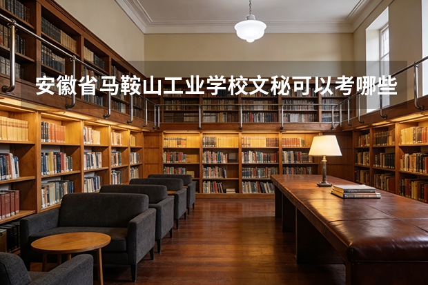 安徽省马鞍山工业学校文秘可以考哪些证书？